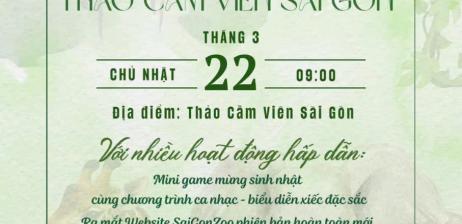 Kỷ niệm 162 năm hình thành và phát triển, Thảo Cầm Viên Sài Gòn tổ chức nhiều hoạt động đặc sắc
