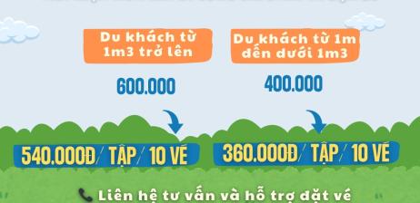 Vé tập – tiết kiệm hơn khi đi cùng gia đình và bạn bè